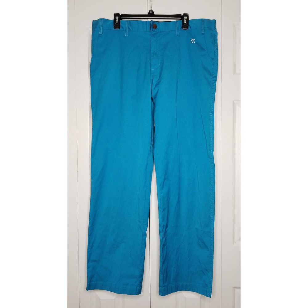 Lesmart Mens Golf Pants Straight Leg Blue Size 40